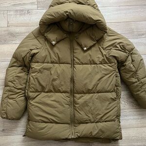 Zara Olive Green Puffer Jacket